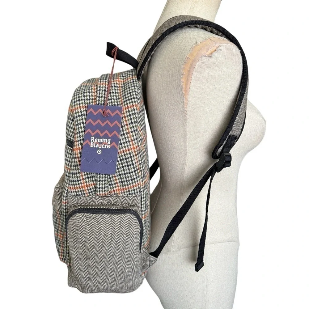NWT Rowing Blazers x Target Plaid Backpack 17.75